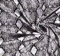 Viscose Jersey - Sort/Hvit