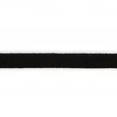Vevd bomullsbånd - 10mm - Svart