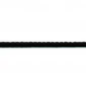 Anorakksnor - 3mm - Bomull - Sort