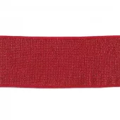 Elastisk bånd m/lurex 40mm - Rød
