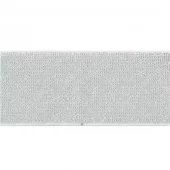 Elastisk bånd m/lurex 40mm - Hvit