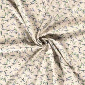 Viskose Poplin - Blomster