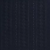Voile Embroidery - Navy