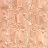 Viskose Poplin - Oransje - Abstrakt