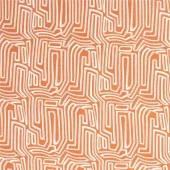 Viskose Poplin - Oransje - Abstrakt