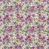 Bomull poplin - Blomster
