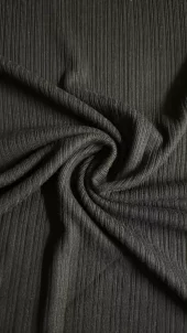 Knittet Stripe - Sort