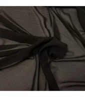 Polyester Chiffon - Sort