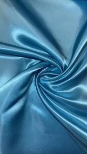 Polyester sateng - Turkis