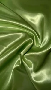 Polyester Sateng - Grønn