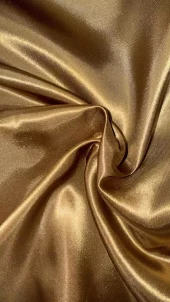 Polyester sateng - Brun
