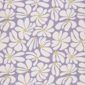 Bomull Poplin - Blomster - Lilla