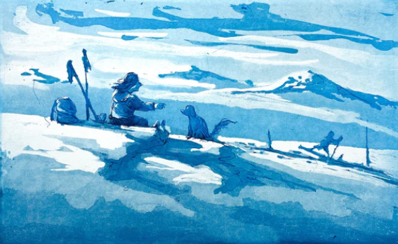 Hun og hund i fjellet I