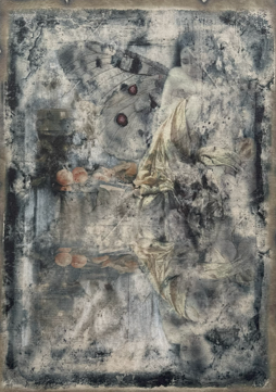 Lære å se, håndlaget rispappir grønn