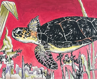 Gjennom hundre millioner av år, håndkolorert