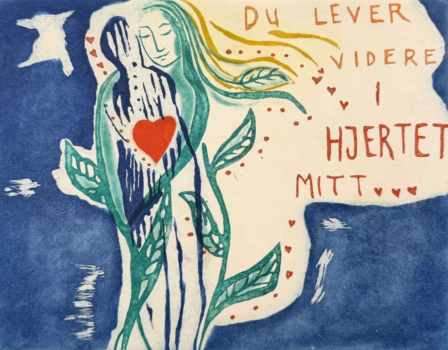 Du lever videre i hjertet mitt
