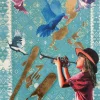 Girl with trumpet (lys)