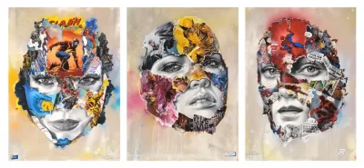 La Cage béatitude ravageuse (Triptych)