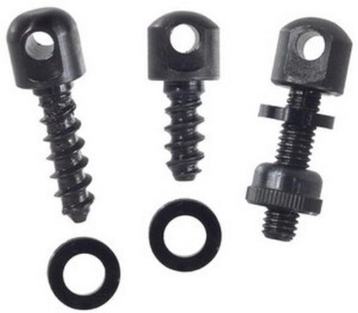 Swivel base setsvart machine screw