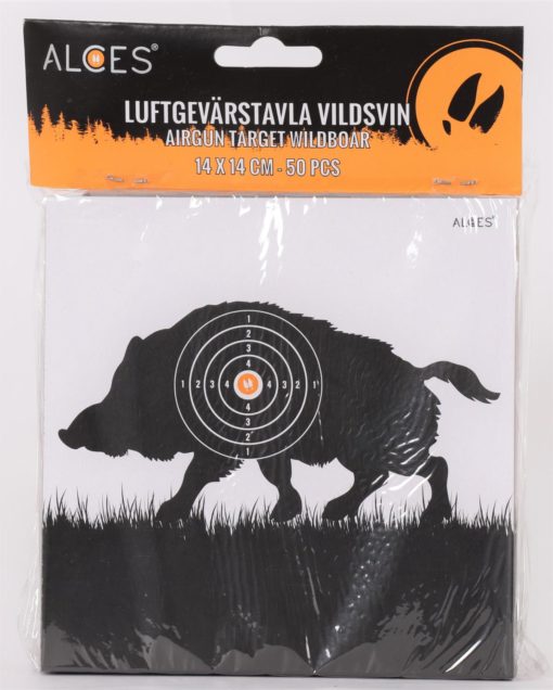 Luftgevärstavlor 14x14 Vildsvin