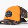 Haunter cap Orange/camo front + netting