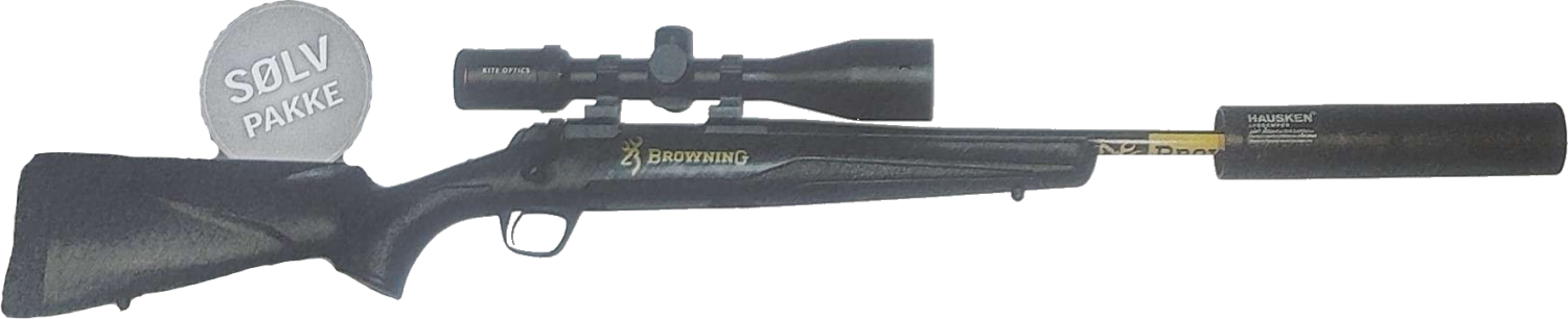 Browning X-Bolt Super Light .308 Riflepakke SØLV