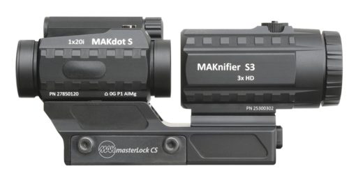 MAKcomboSystem, kominert med MAKdot S + MAKnifier + MAKmasterLock