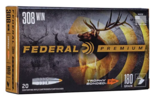 Federal Premium Vital Shok 308W 180g Trophy Bonded Tip