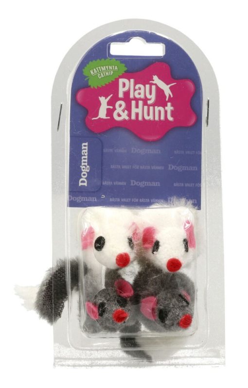 Dogman play&hunt mus med catnip og rep