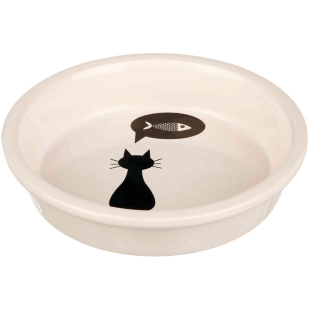 Keramikk skål katt 0,25l/13cm