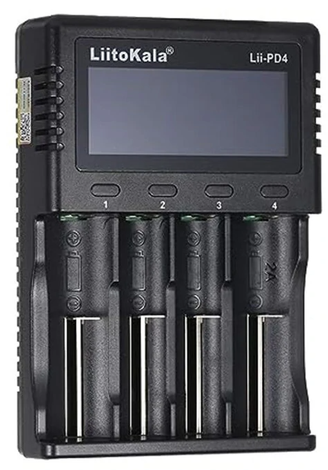 LiitoKala Smart Batterilader for 18650 21700 18350 26650 14500 16340
