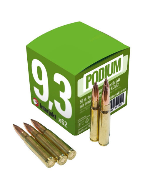 Podium övningsammunition 9,3x62 50stk