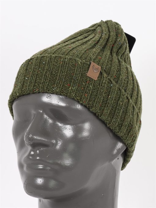 Haunter Knitted beani hat green