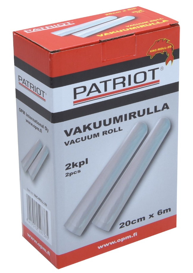Patriot vakuumrull 20 cm x 6 m 2 ruller / pakke