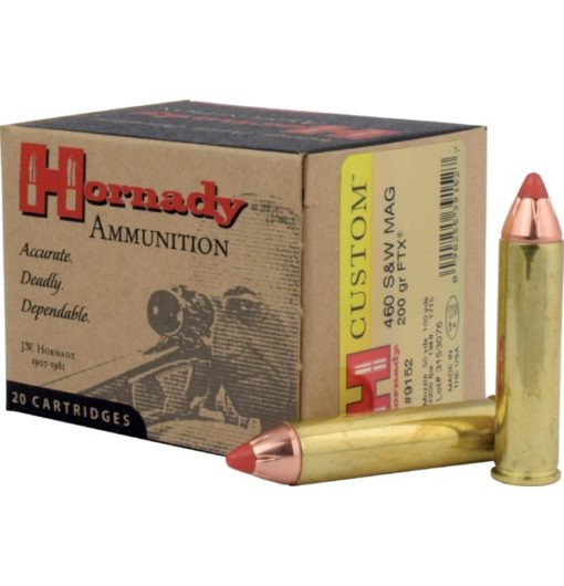 Hornady Custom Pistol 460 S&W 200 Gr Ftx