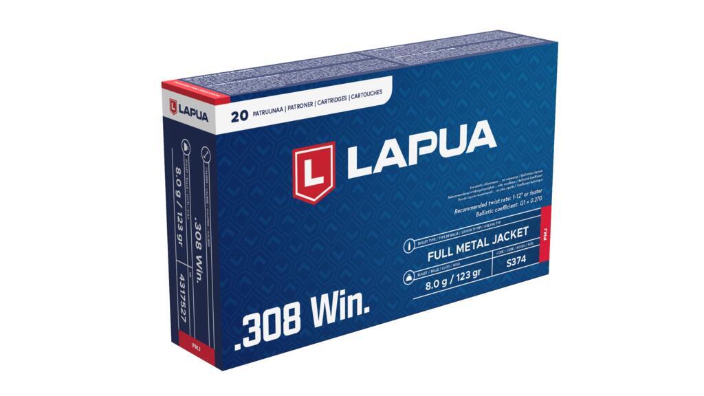 Lapua 308 Win 8,0g / 123grs FMJ