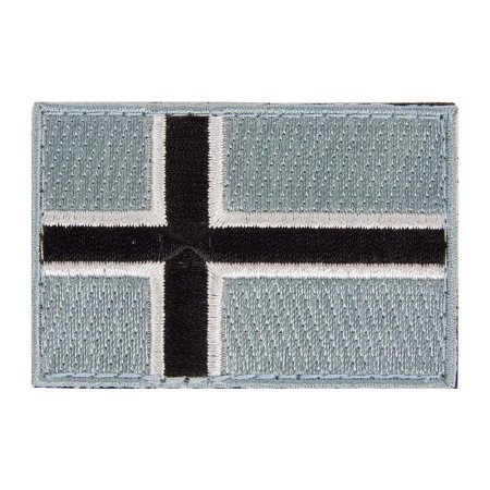 Ulfhednar Patch Norsk flagg tonet tøymerke 6x4 cm