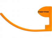 Norma Kammerflagg grovkaliber forsterket versjon, oransje, m/logo