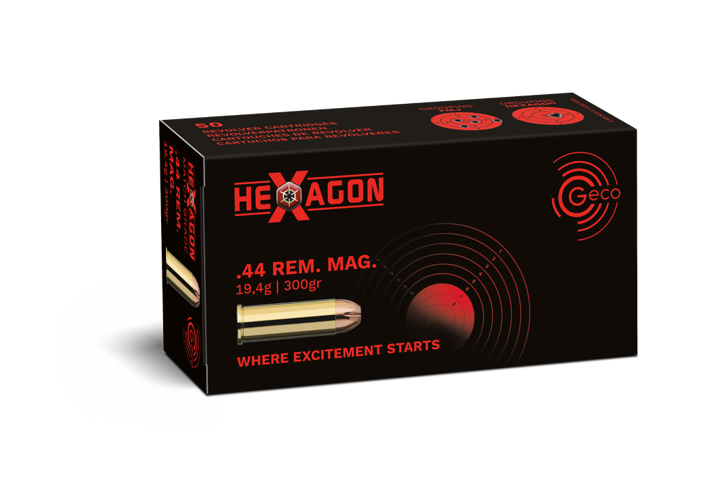 GECO .44 Rem. Mag. 300gr Hexagon