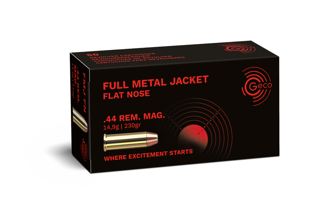 GECO .44 Rem. Mag. 230gr FMJ Flat Nose