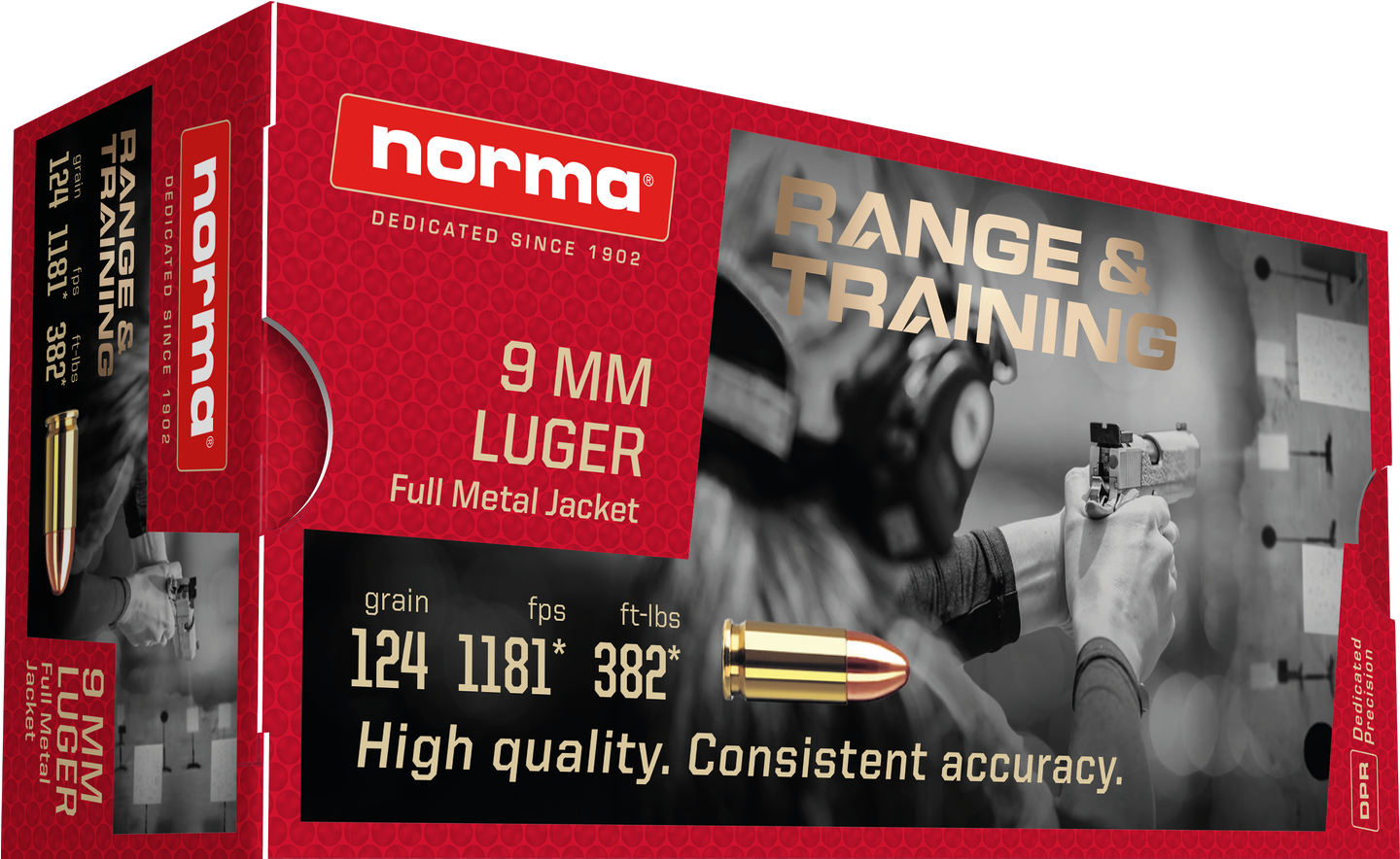 Norma 9mm Luger FMJ 124gr