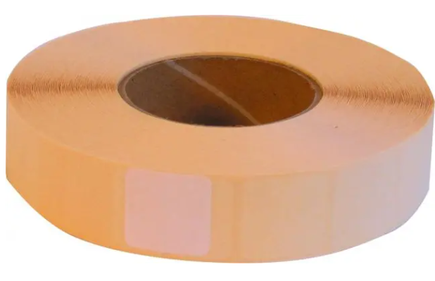 Klistrelapp hvit 12x12mm
