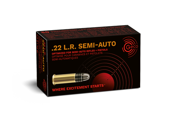 Geco Semi Auto 22lr. Tilpasset til Halvauto rifle og pistol