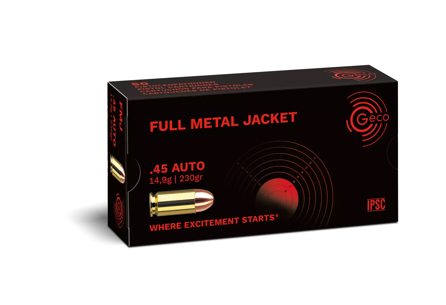 GECO .45 Auto 230 gr FMJ