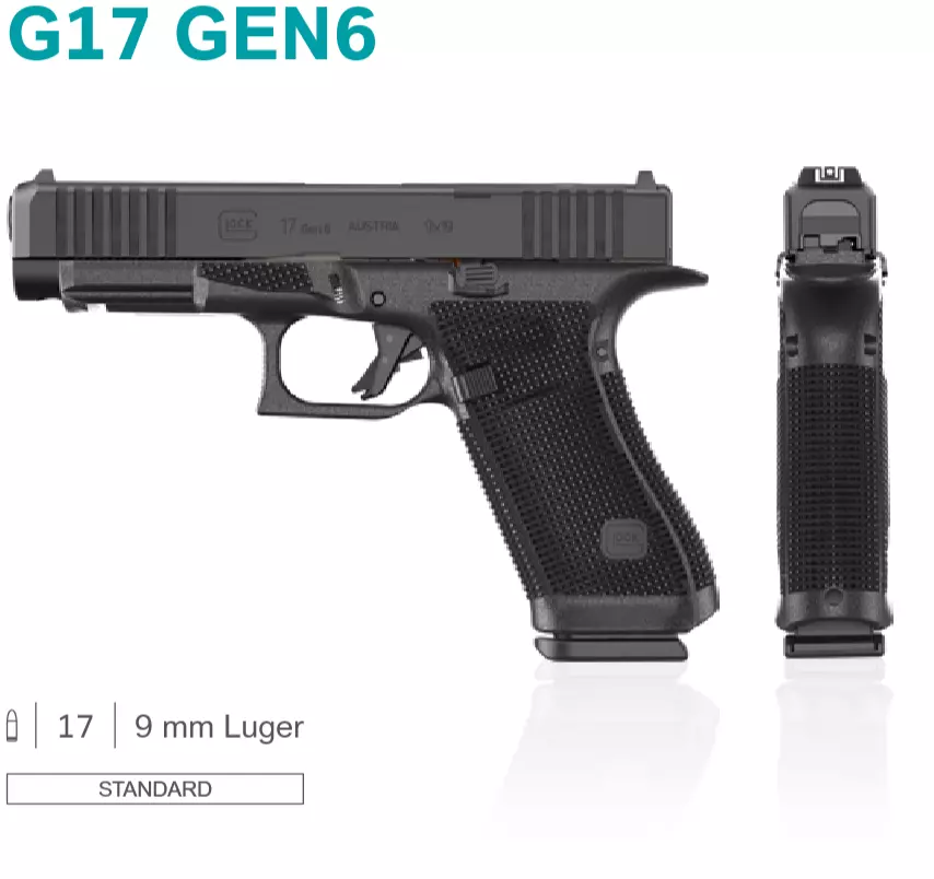 GLOCK 17 9x19 pistol set (Gen6/OR/FS)