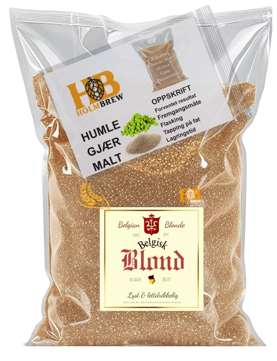Belgisk Blond sett 25L