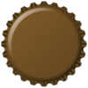 Flaskekapsler brun metallic 26mm ca 100stk
