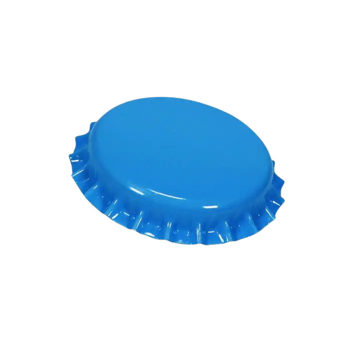Flaskekapsler lyseblå 26mm ca 100stk
