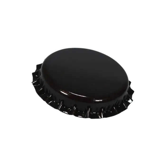 Flaskekapsler mørk brun metallic 26mm ca 100stk