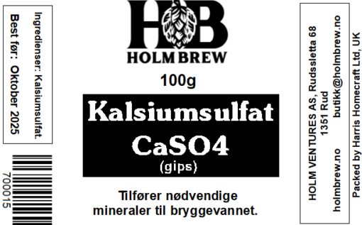 Kalsiumsulfat CaSO4 (gips) 100g